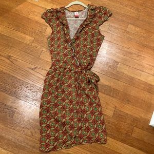 Matilda Jane serendipity sleeveless ruffle wrap dress